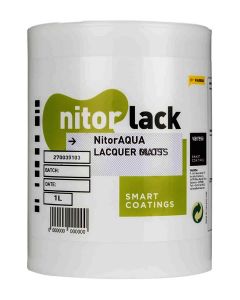 NitorLACK NitorAQUA waterbased clear matte lacquer - 1L can