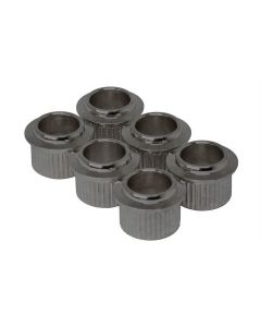 Hosco Japan push-fit bushings, aged nickel, round, 9.2mm diameter, 6 pcs