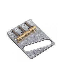 Gotoh Luxury Mode bridge for e-guitar, Teaser, pitch 10.8mm, brass "In-tune" saddles, chrome