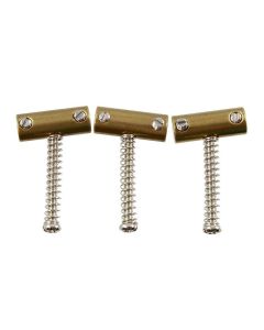 Allparts tilted brass saddles