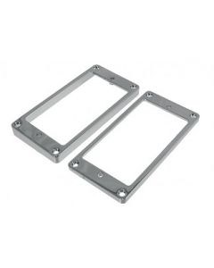 PC-0438-010 pickup rings, curved profile, humbucking, chrome, 2pcs