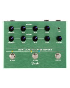Fender Dual Marine Layer Reverb, effects pedal for guitar or bass