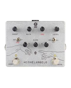 Dophix MICHELANGELO overdrive plus, handbuilt analog effects pedal, w/ boost, blend and clipping selector