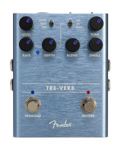Fender Tre-Verb Digital Reverb/Tremolo, effects pedal for guitar or bass