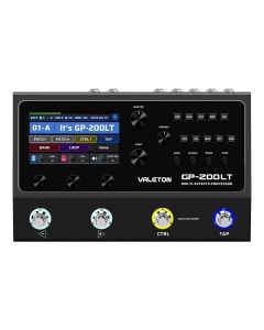 Valeton multi-effects processor with IR + amp/cab simulation + effects + looper + audio interface, 9V PSU