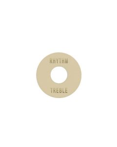 Boston toggle switch plate, ivory with gold imprint