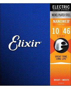 Elixir Nanoweb string set electric coated, light, 010-013-017-026-036-046