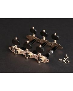 Martinez machine heads for Professional models, gold, ebony buttons