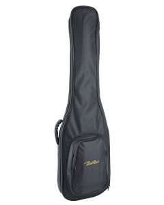 Boston gig bag for electric bass guitar, 6 mm. padding, nylon, 2 straps, large pocket, black