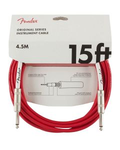 Fender Original Series instrument cable, 15ft, fiesta red