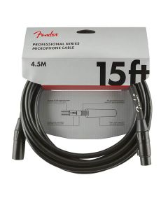 Fender Professional Series microphone cable, 15ft, black