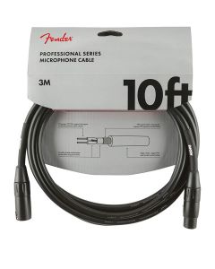 Fender Professional Series microphone cable, 10ft, black