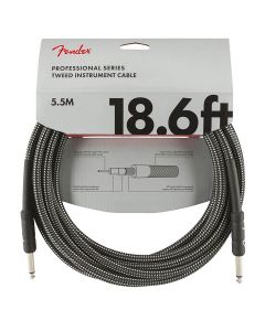Fender Professional Tweed instrument cable, 18.6ft, gray tweed