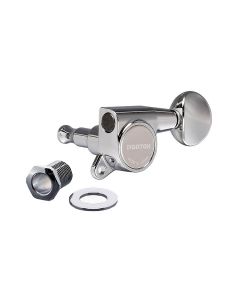 Gotoh machine heads for guitar, 3x left+3x right, ratio 1:16, chrome oval button, chrome