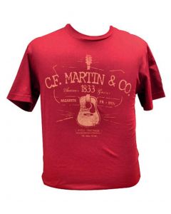 Martin SPA T-shirt CFM D28 cardinal red - size 2XL