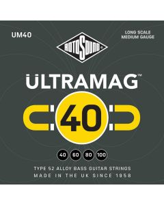 Rotosound Ultramag string set electric bass type 52 allow wound 40-100