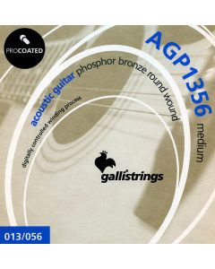 Galli ProCoated Phosphor Bronze string set acoustic, phosphor bronze wound, medium, 013-056