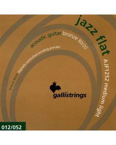 Galli Jazz Flat string set acoustic tape wound, medium light, 012-016-024-032-042-052