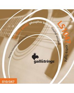 Galli string set acoustic phosphor bronze wound, extra light, 010-014-023-030-039-047