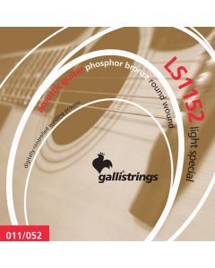 Galli string set acoustic phosphor bronze wound, light special, 011-015-024-032-042-052