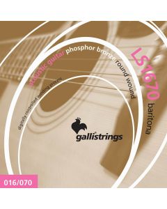 Galli string set acoustic phosphor bronze wound, baritona, 016-024-030-047-060-070
