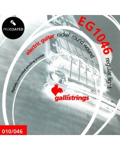Galli ProCoated Electric string set electric, coated nickel round wound, regular light, 010-013-017-026-036-046