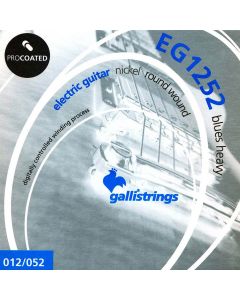 Galli ProCoated Electric string set electric, coated nickel round wound, blues heavy, 012-015-019-032-042-052