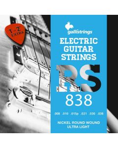 Galli string set electric, nickel roundwound, ultra light, 008-010-015-021-030-038