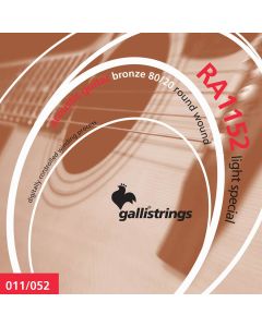 Galli string set acoustic 80/20 bronze wound, light special, 011-015-024-032-042-052