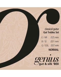 Galli Genius Gut & Silk gut trebles set normal - hard tension, 025-031-037