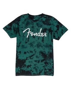 Fender Clothing T-Shirts tie-dye logo t-shirt, blue, M