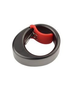 Black Mountain slide ring, 50gr steel with spring loaded grip clip REGULAR 22mm