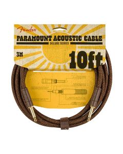 Fender Paramount 10' acoustic instrument cable, brown