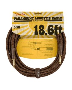 Fender Paramount 18.6' acoustic instrument cable, brown