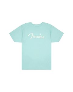 Fender Clothing T-Shirts spaghetti logo t-shirt, daphne blue, M