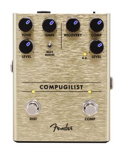 Fender Compugilist Compressor/Distortion, effects pedal for guitar or bass