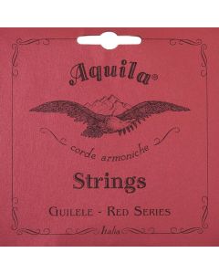 Aquila Red Series guilele/guitalele string set, for 17" scale, E-tuning E-A-D-g-b-e (wound 4th, 5th and 6th)