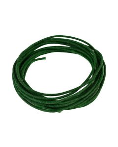 Boston USA made (Gavitt) waxed cotton braided push back wire, green, 10 feet