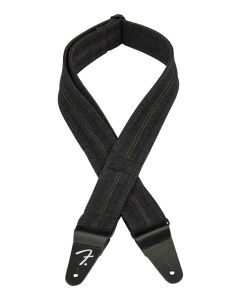 Fender Wrangler  denim strap, washed black stitch