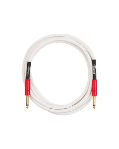 Fender John 5 instrument cable, white and red, 10'