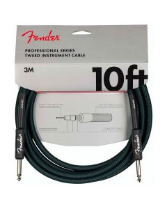 Fender Limited Edition Professional Series Tweed Cable, 10', Sherwood Green