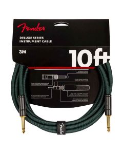 Fender Limited Edition Deluxe Series Tweed Cable, 10', Sherwood Green