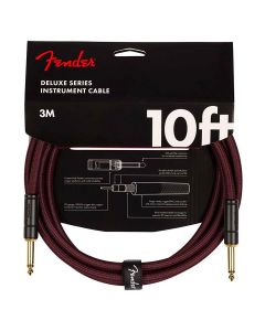Fender Limited Edition Deluxe Series Tweed Cable, 10', Oxblood