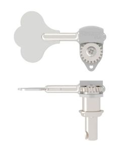 Hipshot HB6 3/8" USA Ultralite  bass tuning machine, chrome, clover key, treble side
