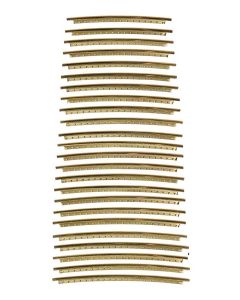 Hosco Japan packaged precut phosphor bronze fretwire, medium, 2.40 x 1.20mm crown size, 24 pcs