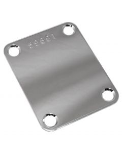 Allparts AP 0601-010 Neck Plate with S. Nr. chrome