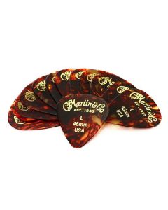 Martin pick pack 351 shape .46mm faux tortoise Light 12 pcs