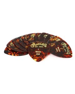 Martin pick pack 346 shape .46mm faux tortoise Light 12 pcs