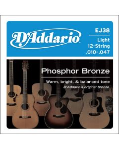 D'Addario Phosphor Bronze snarenset akoestisch 12-snarig