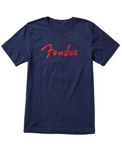 Fender® Foil Spaghetti Logo Tee blue S 